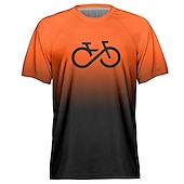 voordelige Heren shirts-Voor heren Downhill Jersey Korte mouw Geel Rood Blauw Grafisch Fietsen Shirt Ademend Sneldrogend Polyester Sport Grafisch Grappig Kleding