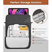 baratos Bolsas, estojos e luvas para laptop-bolsa de ombro para laptop capa para tablet compatível com macbook air pro hp dell lenovo asus chromebook capa para notebook bolsa de viagem bolsa de transporte capa para laptop com alça