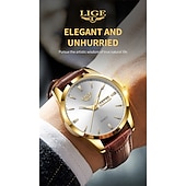 preiswerte Quarz-Uhren-Herren Quarz Uhr Luxus Geschäftliche Armbanduhr Analog Leuchtender Kalender Datum Woche Wasserdichte PU Leder Uhr