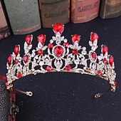 levne Doplňky pro úpravu vlasů-stříbrná barva diadém a korunka pro ženy křišťálové korunky královny drahokamy princezna diadém pro dívku nevěstu svatební vlasové doplňky pro svatební narozeninovou oslavu ples halloween cos-play