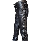 Χαμηλού Κόστους Κάτω-Πανκ &amp; Γκόθικ Μεσαίωνα Steampunk Παντελόνια Παντελόνι μοτοσικλέτας σε ίσιο πόδι Αναβάτες Ποδηλάτες Ανδρικά Καθημερινά Ενηλίκων Παντελόνια