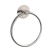 economico Portasciugamani-anello per asciugamani da bagno, porta asciugamani autoadesivo a parete, appendiabiti da bagno in acciaio inossidabile 304/porta asciugamani rotondo perfetto per bagno, lavandino, cucina