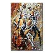 cheap People Paintings-Mintura Handmade Abstract Figure Oil Paintings On Canvas Wall Art Decoration Modern Abstract Picture For Home Decor Rolled Frameless Unstretched Painting