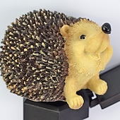 cheap Outdoor Spotlights-Solar Lamp Outdoor Garden Lamp Imitation Animal Solar Night Lamp Hedgehog Resin Landscape Channel Spotlight LED Pile Lamp Garden Garden Lawn Lawn Lamp  1PC