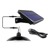 billige Vegglamper til utendørsbruk-solenergi pendellampe utendørs ip65 vanntett 2-hodes innendørs solcellelampe med kabel fjernkontroll for gårdsplass hage innendørs plen landskap