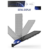 cheap Street Lights-Solar Street Lights Outdoor Waterproof  High Brightness Dusk to Dawn LED Lamp with Motion Sensor Remote Control for Garden Patio Porch Garage