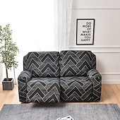 cheap Recliner Chair Cover-Stretch Reclining Couch Covers 2 Seater Loveseat Reclining Sofa Cover Couch Slipcover with Elastic Loop, Anti-cat Scratch Furniture Protector for Kids, Pets, Dogs, Cats