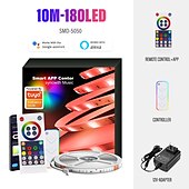 cheap WiFi&amp;Music Control-RGBIC LED Strip Compatible with Alexa Google Home Color Changing LED Light Music Sync TUYA WiFi for Bedroom Ceiling Playroom Shustar