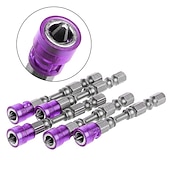 billiga borrsats-5 st 65 mm halkskydd elektriska magnetiska mutter medbringare set 1/4 tum sexkantsskaft s2 ph2 magnetiska phillips korsskruvmejsel bits set elektrisk drivande bits set present till maskinist