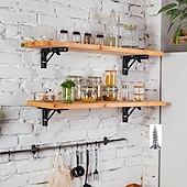 cheap Building Supplies-2pcs Heavy Duty Folding Shelf Brackets - 8&quot;, 10&quot; &amp; 12&quot; - Wall Mounted for Bench Table with Screws