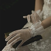 billige Tilbehør og mer-Elegant 1950-tallet 1920-tallet Hansker Brude Normal Den store Gatsby Dame Bryllup Fest / aften Skoleball Voksne Hansker