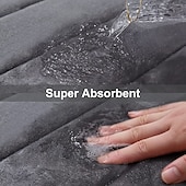 billige Matter og tepper-minneskum badematte sklisikker kontur toalettbadeteppe, u-formet sklisikre absorberende tykke myke vaskbare baderomstepper, gulvteppe badematte for baderomsvask toalett 50*60 cm (20&quot; x 24&quot;)