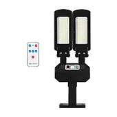 economico Lampioni-lampione solare per esterni lampada da parete a doppia testa con 3 modalità impermeabile sensore di movimento pir illuminazione di sicurezza per giardino patio portico garage 1pz
