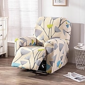 cheap Recliner Chair Cover-Stretch Recliner Cover Recliner Covers 1 Seater Armchair Couch Slipcover with Elastic Loop, Anti-cat Scratch Furniture Protector for Kids, Pets, Dogs, Cats