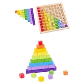 olcso Irodaszerek-Montessori oktató fa matematikai játékok 99 szorzótábla matematikai aritmetikai taneszközök