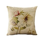 billige blomster- og plantestil-blomst dobbel side putetrekk 4 stk mykt dekorativt firkantet putetrekk putetrekk for soverom stue sofa sofa stol
