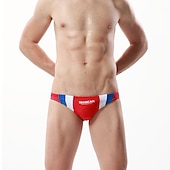 preiswerte Herren Badehosen-Herren Bademode Badehosen Elastische Taille Farbblock Atmungsaktiv Weich Outdoor Casual Täglich Hawaiianisch Stilvoll Schwarz Weiß Mikro-elastisch