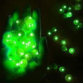 billige Dekorative lys-50 stk led ballonglys lite led lys rundt led ball lys egnet for ballongbursdagsfestaktiviteter morsomme innendørs og utendørs bryllupsdekorasjoner