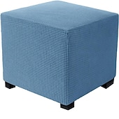 cheap Ottoman Cover-Stretch Ottoman Cover Square Ottoman Slipcovers Rectangular Foldable Storage Stool Cover Bench Cover Furniture Protector Soft Slipcover with Elastic Bottom