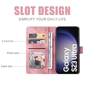 Недорогие Чехлы для Samsung-телефон Кейс для Назначение SSamsung Galaxy S24 S23 S22 S21 S20 Plus Ultra A54 A34 A14 А73 А53 А33 A72 Note 20 Ultra 10 Plus A71 A12 A32 A52 Кошелек для карт
