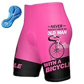 billiga Shorts, tights och byxor för män-Herr Cykelshorts Cykel Vadderade shorts Underdelar Bergscykling Vägcykling sporter Grafisk 3D Tablett Cykel Andningsfunktion Snabb tork Gul Rosa Polyester Elastan Kläder Cykelkläder