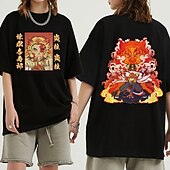 levne Kreslená a filmová postava-Rengoku Kyoujurou Trička Anime Grafika Pro Pro páry Pánské Dámské Dospělé den svatého Patrika Horká ražba Běžné / Denní
