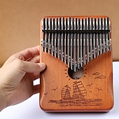 זול כלי מוזיקה-21 מפתחות kalimba מתנות חג המולד הטובות ביותר לילדים מבוגרים ומתחילים
