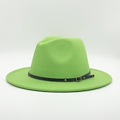 preiswerte Partyhut-Hüte Wolle / Acryl Fedora-Hut Formal Hochzeit Einfach Mit Pure Farbe Kopfschmuck Kopfbedeckung
