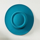baratos Chapéu de Festa-Chapéus de lã acrílico fedora kentucky derby chapéu formal coquetel de casamento royal astcot simples com cor pura headpiece