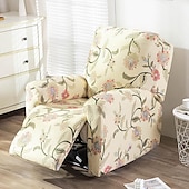 cheap Recliner Chair Cover-Stretch Recliner Cover Recliner Covers 1 Seater Armchair Couch Slipcover with Elastic Loop, Anti-cat Scratch Furniture Protector for Kids, Pets, Dogs, Cats
