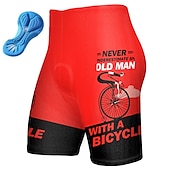 billiga Shorts, tights och byxor för män-Herr Cykelshorts Cykel Vadderade shorts Underdelar Bergscykling Vägcykling sporter Grafisk 3D Tablett Cykel Andningsfunktion Snabb tork Gul Rosa Polyester Elastan Kläder Cykelkläder