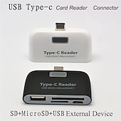 voordelige USB-hubs-kaartlezer multifunctionele smart 4 in 1 laptop pc duurzame telefoon tf micro sd met micro usb oplaadpoort usb 3.1 universele type c adapter otg kaartlezer