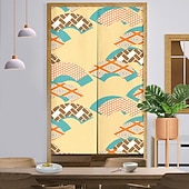 Недорогие Дверные чехлы-Кухонные шторы, дверные шторы, декор гобелена, японские дверные шторы noren, перегородка для крыльца, гостиной, офиса, спальни, патио