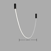 billige Pendellys-led pendel 2/3/4m liner design 1-lys 4000lm minimalistisk design pendel for spisestue, soverom, stue