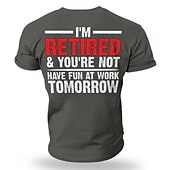 お買い得  メンズグラフィックTシャツ-男性用 グラフィック レタープリント Tシャツ グラフィックTシャツ コットン 半袖 グラフィック シャツ ワイン ホワイト レッド 快適なTシャツ バケーション ストリート ファッションデザイナーの衣類