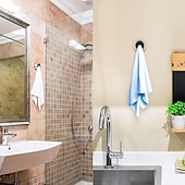 levne koupelnový organizér-2ks držák na ručníky, samolepicí háček na utěrky na zeď, kulatý držák ručníků pro montáž na zeď do koupelny, kuchyně a domácnosti, na stěnu, skříň, garáž, není nutné vrtání