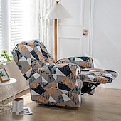 cheap Recliner Chair Cover-Stretch Recliner Cover Recliner Covers 1 Seater Armchair Couch Slipcover with Elastic Loop, Anti-cat Scratch Furniture Protector for Kids, Pets, Dogs, Cats