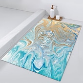 voordelige Absorberend vloerkleed-diatomeeënaarde badmat antislip marmerpatroon superabsorberende toiletdeur sneldrogende voetmat toegangsdeurmat antislipmat