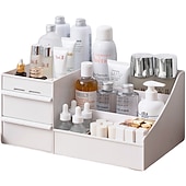 cheap Jewelry &amp; Cosmetic Storage-Drawer Makeup Storage Box Cosmetic Storage Box Desktop Dresser Organizer Container Jewelry Lipstick Cosmetics Storage Rack Large Capacity