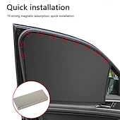 お買い得  車用サンシェード＆サンバイザー-車のブラインド 磁石バックル 簡単に設置できます 用途 ユニバーサル フロントウィンドウ 右助手席側 サイドウィンドウ ペット用 赤ちゃん サンケア ポリエステル 27*22*0.2 cm