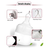 Недорогие Круглые светодиодные лампы-1шт 30 W Круглые LED лампы 1000 lm USB 72 Светодиодные бусины SMD 5730 Водонепроницаемый Перезаряжаемый Диммируемая Белый 5 V / RoHs / CE