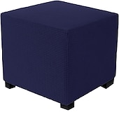 cheap Ottoman Cover-Stretch Ottoman Cover Square Ottoman Slipcovers Rectangular Foldable Storage Stool Cover Bench Cover Furniture Protector Soft Slipcover with Elastic Bottom