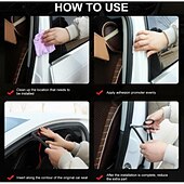 cheap Car Body Decoration &amp; Protection-Starfire 5M L-shaped car door trunk sealing strip rubber sealing strip edge universal 5 meters high-quality car quiet solution rubber sealing strip shape sound insulation bumper strip