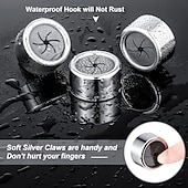 levne koupelnový organizér-2ks držák na ručníky, samolepicí háček na utěrky na zeď, kulatý držák ručníků pro montáž na zeď do koupelny, kuchyně a domácnosti, na stěnu, skříň, garáž, není nutné vrtání