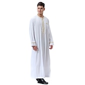 رخيصةأون عربي مسلم-رجالي رداء - روب ثوب / جبة ديني سعودي عربي العربية مسلم رمضان بالغين / قمصان الرضعثوب الراقص