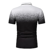 cheap Men&#039;s Classic Polo-Men&#039;s Polo Shirt Golf Shirt Casual Holiday Ribbed Polo Collar Classic Short Sleeve Fashion Basic Color Block Button Summer Regular Fit Fire Red Black White Blue Orange Grey Polo Shirt