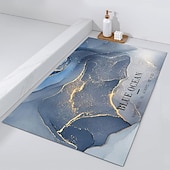 voordelige Absorberend vloerkleed-diatomeeënaarde badmat antislip marmerpatroon superabsorberende toiletdeur sneldrogende voetmat toegangsdeurmat antislipmat