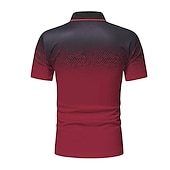 cheap Men&#039;s Classic Polo-Men&#039;s Polo Shirt Golf Shirt Casual Holiday Ribbed Polo Collar Classic Short Sleeve Fashion Basic Color Block Button Summer Regular Fit Fire Red Black White Blue Orange Grey Polo Shirt