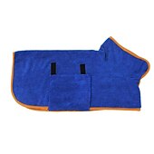 ieftine halat de baie purtabil-prosop pentru animale de companie absorbant cu uscare rapidă halat de baie pentru câini mare verde animal de companie it wrap talie halat de baie