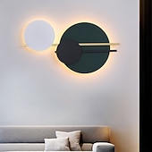economico Luci da parete-applique da parete a led cerchio design dimmerabile 38 cm corridoio creativo camera da letto soggiorno sfondo decorazione della parete applique da parete illuminazione 110-240 v